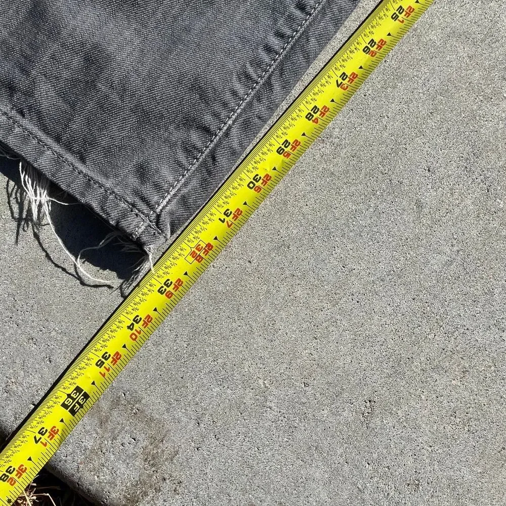 Express Men's Grey and Blue Jeans